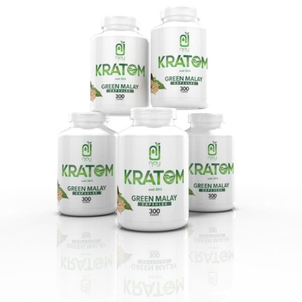 NJOY KRATOM 300CT CAPSULES JAR