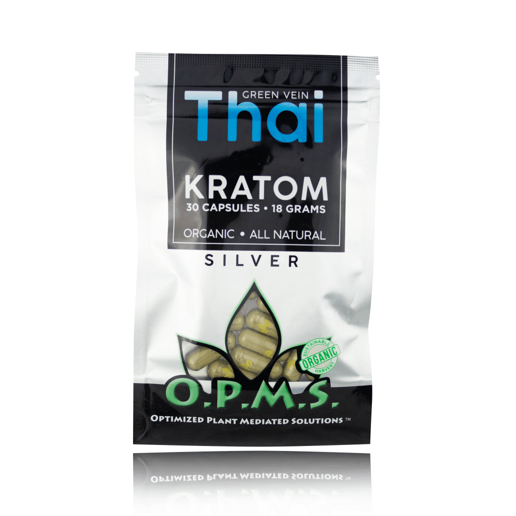 OPMS SILVER KRATOM (18 GRAMS) 30CT CAPSULES