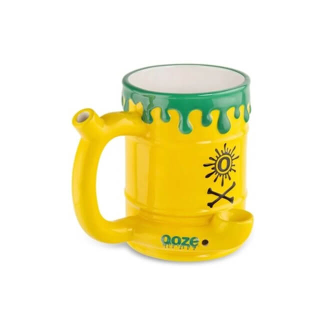 OOZE CERAMIC TOXIC WASTE BARREL MUG PIPE