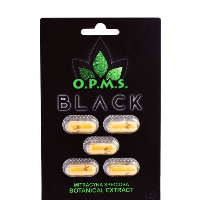 OPMS KRATOM BLACK 5CT CAPSULES