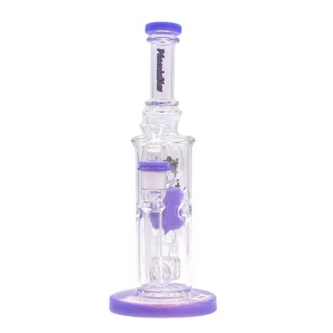 PHOENIX GLASS 10″ MOTHERSHIP STRAIGHT FAB RECYCLER WATER PIPE