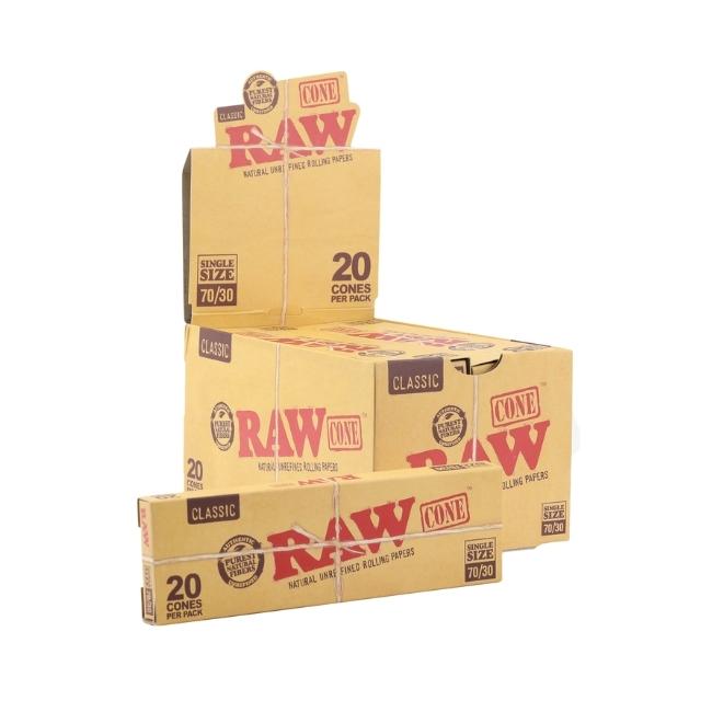 RAW CLASSIC CONE SINGLE SIZE 20CT/ BOX