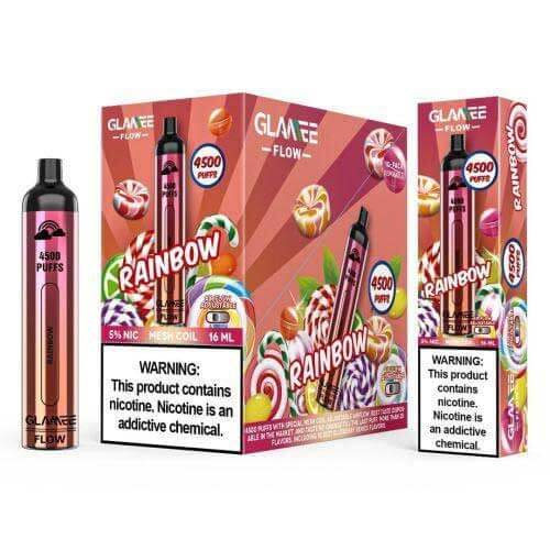 Glamee Flow 16ML 4500 Puffs 2200mAh Prefilled Nicotine Salt Disposable Device With Mesh Coil & Adjustable Airflow