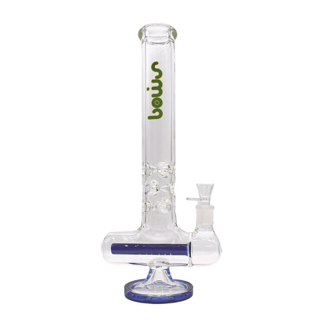 SMOQ GLASS 16″ STRAIGHT TUBE WITH ASH CATCHER WATER PIPE