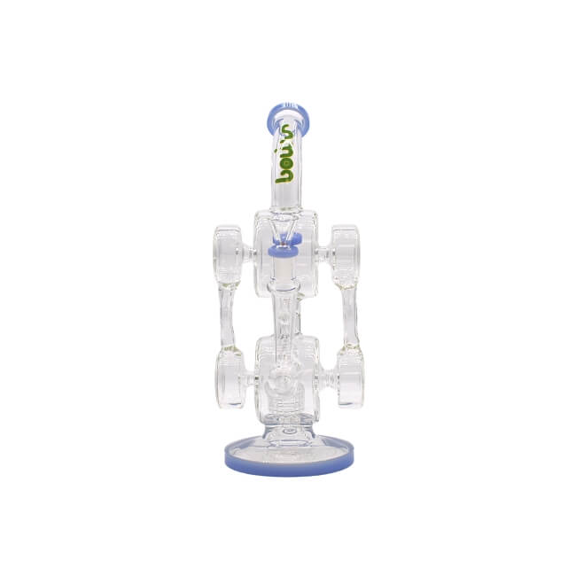 SMOQ GLASS 12″ PERC RECYCLER WATER PIPE