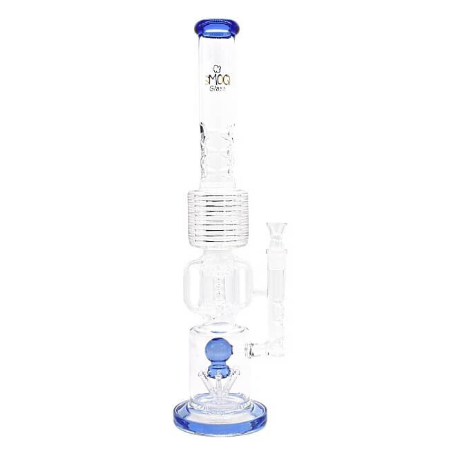 SMOQ 21″ ASH CATCHER DESIGN HEAVY DUTY GLASS WATER PIPE