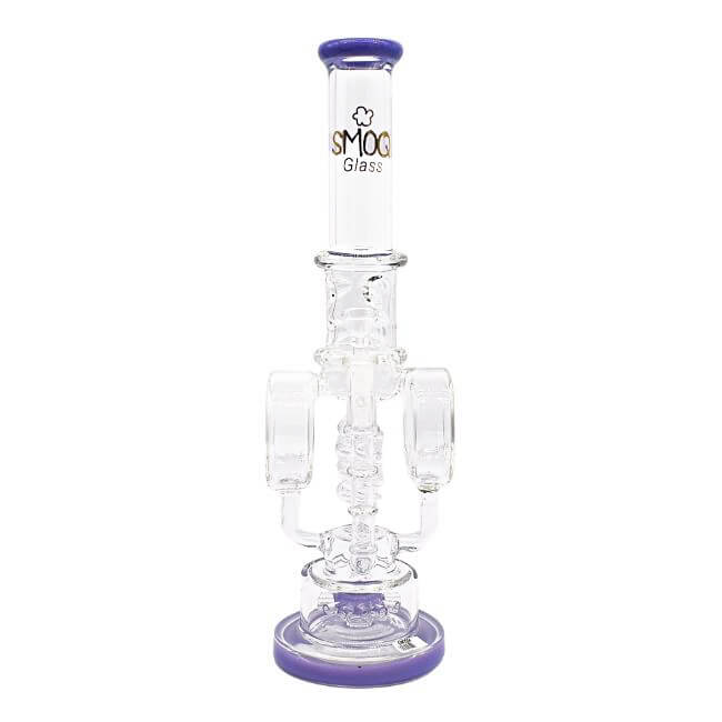 SMOQ 16″ SPRING DESIGN GLASS WATER PIPE