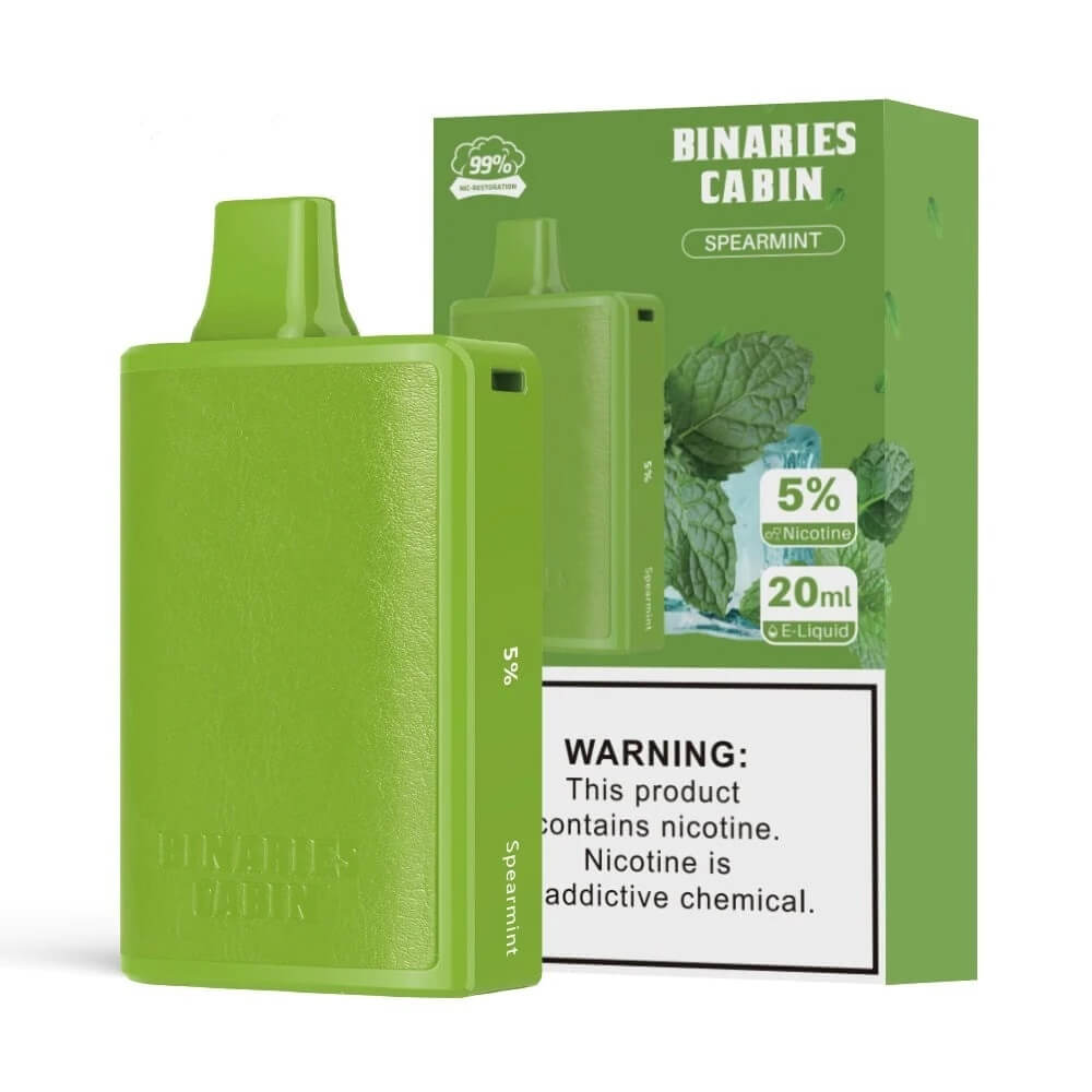 Horizon Binaries Cabin 20ML 10,000 Puffs 650mAh Prefilled Nicotine Salt Rechargeable Disposable Device With Mesh Coil & Leather Design