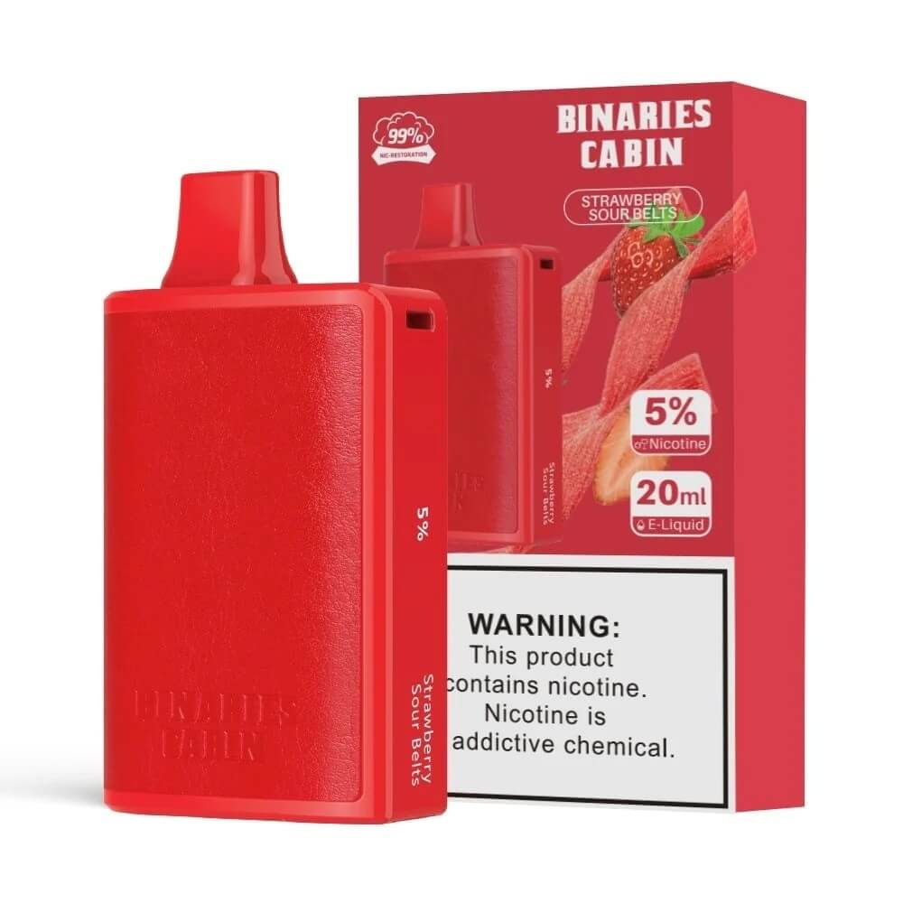 Horizon Binaries Cabin 20ML 10,000 Puffs 650mAh Prefilled Nicotine Salt Rechargeable Disposable Device With Mesh Coil & Leather Design