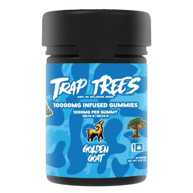 TRAP TREES BY LIL BABY D8 + D9 INFUSED 10000MG GUMMIES 10CT JAR