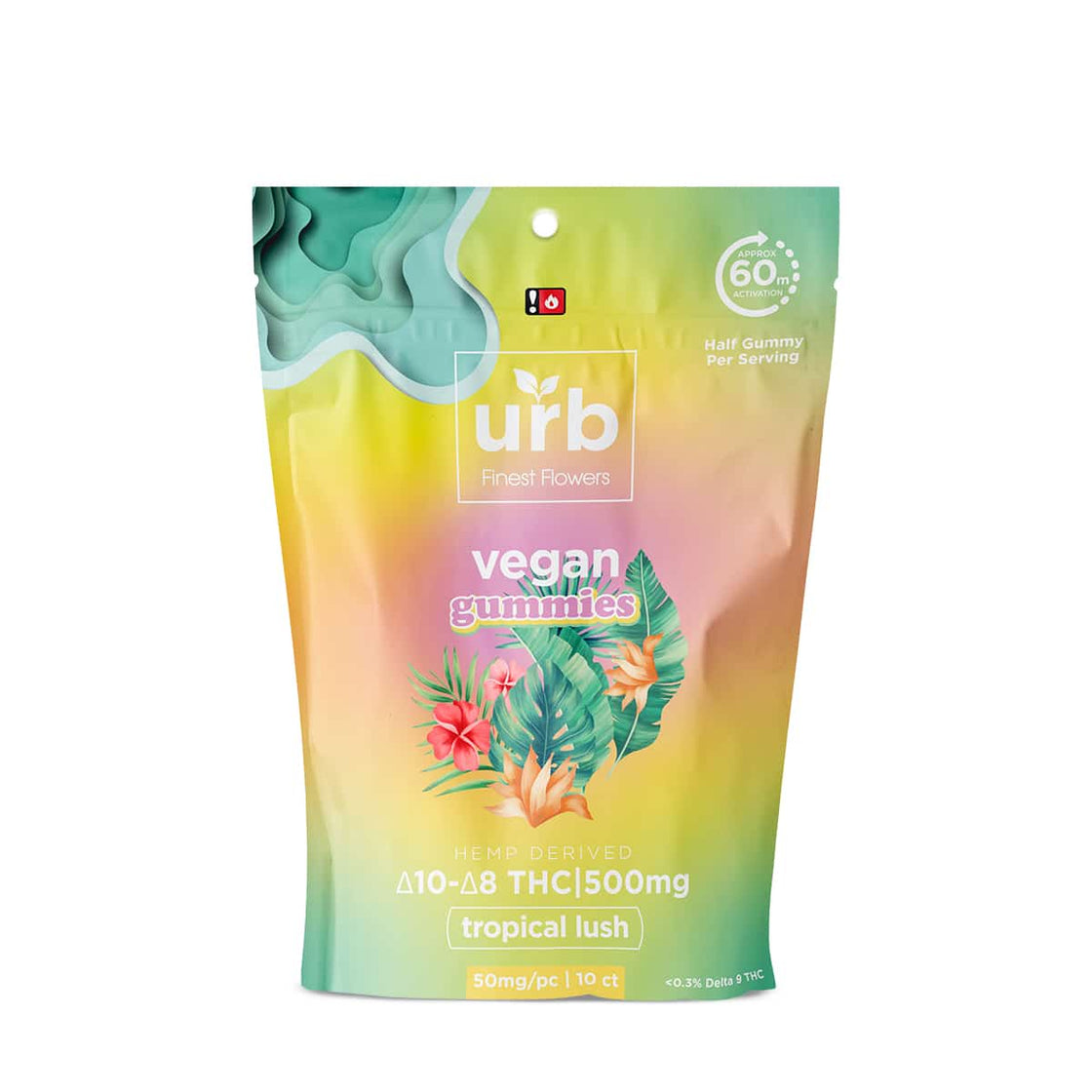 URB DELTA 10 D8 THC (500MG) VEGAN GUMMIES