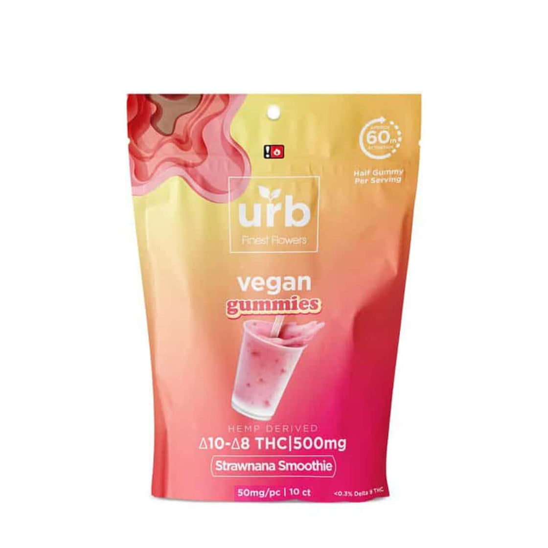 URB DELTA 10 D8 THC (500MG) VEGAN GUMMIES