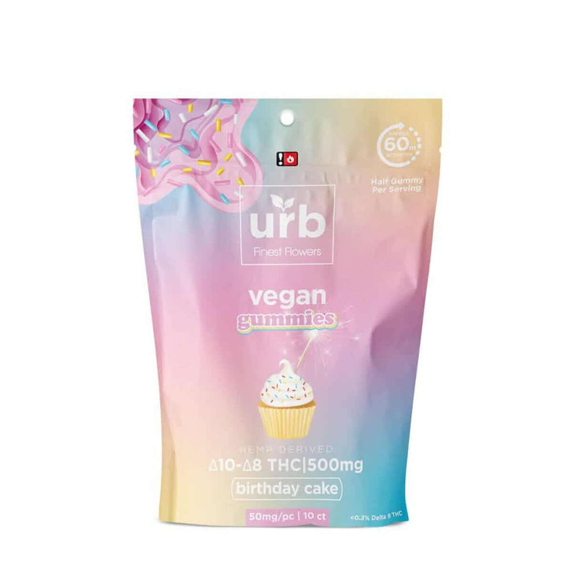 URB DELTA 10 D8 THC (500MG) VEGAN GUMMIES