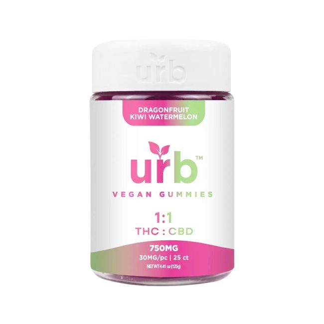 URB VEGAN GUMMIES THC/CBD 750MG 25CT JAR