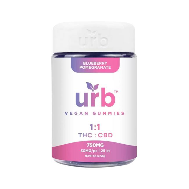 URB VEGAN GUMMIES THC/CBD 750MG 25CT JAR