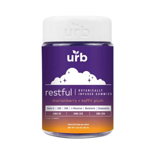 URB RESTFUL BOTANICALLY INFUSED 1875MG GUMMIES 30CT JAR