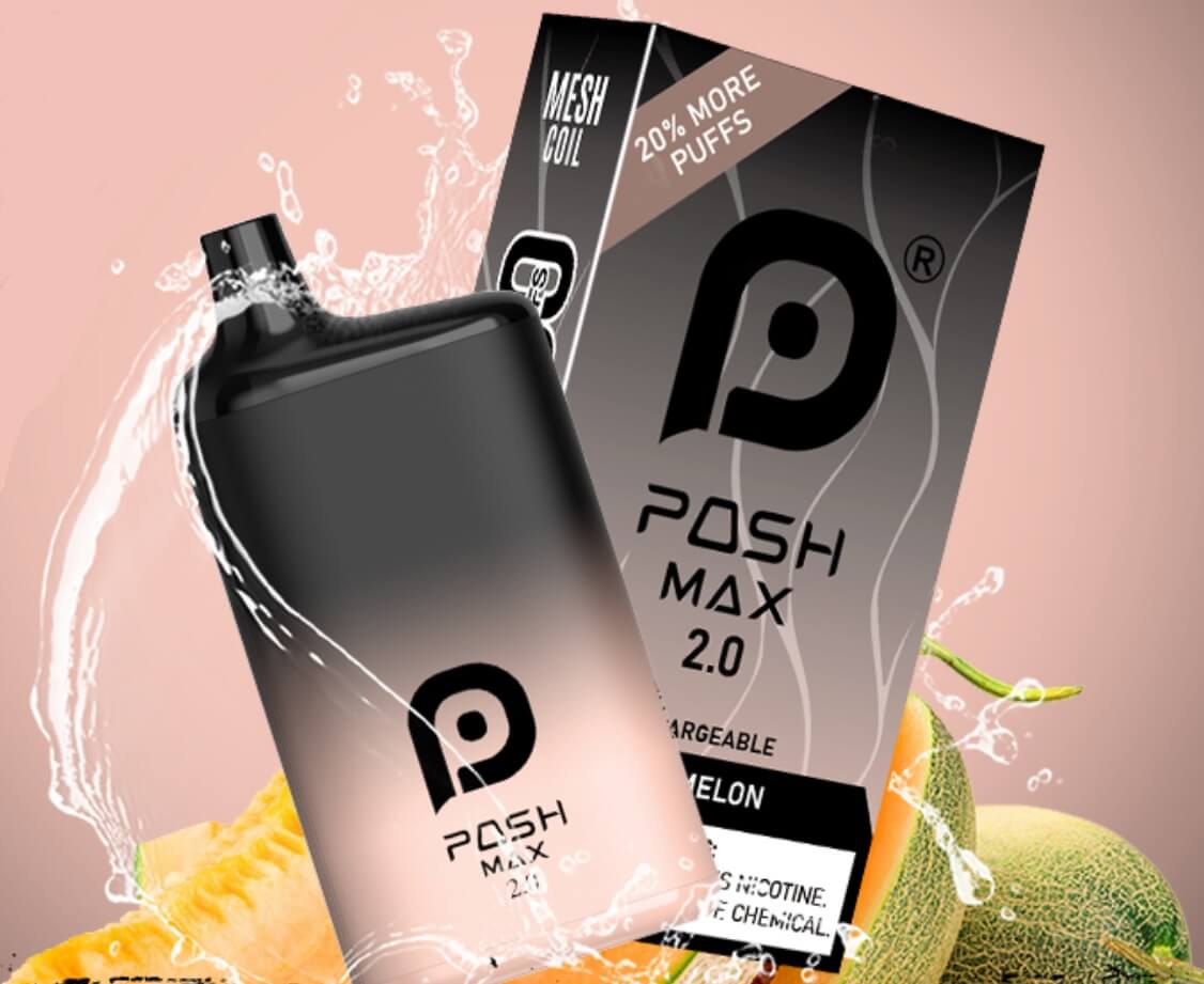 Posh Max 2.0 14ML 5200 Puffs Prefilled Nicotine Salt Rechargeable Disposable Device With Mesh Coil