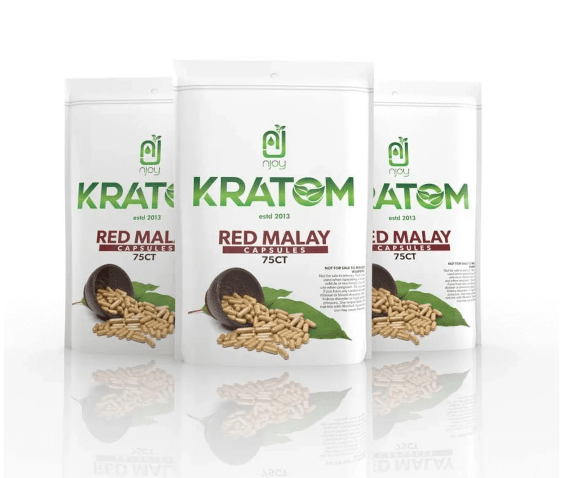 NJOY KRATOM 75CT CAPSULES BAG