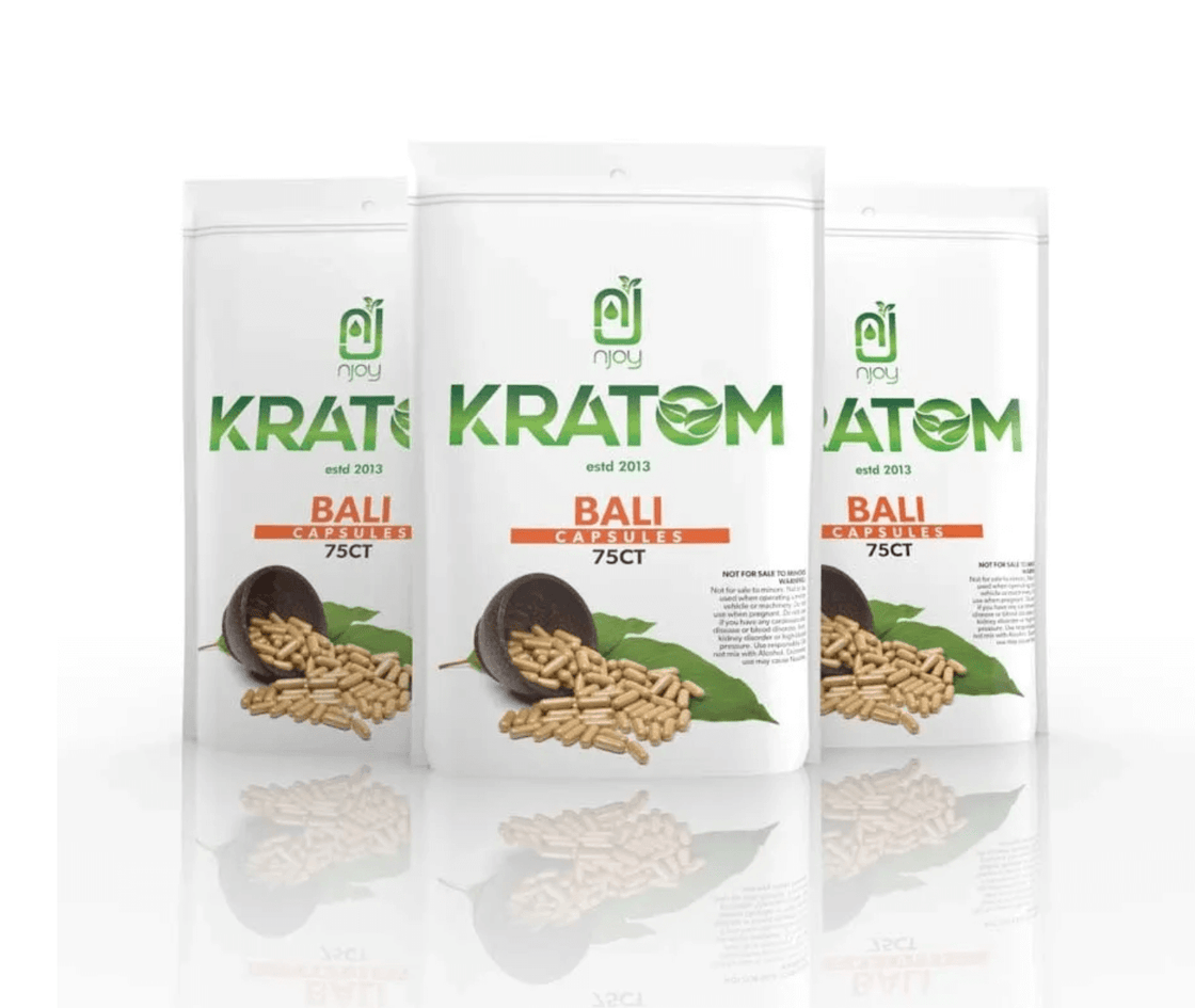 NJOY KRATOM 75CT CAPSULES BAG