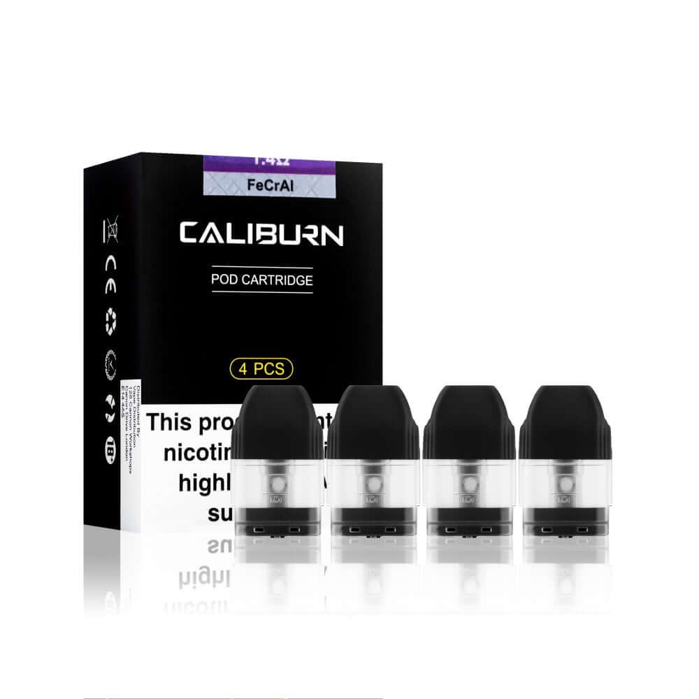 Uwell Caliburn 2ML Refillable Replacement Pod Cartridge - Pack of 4
