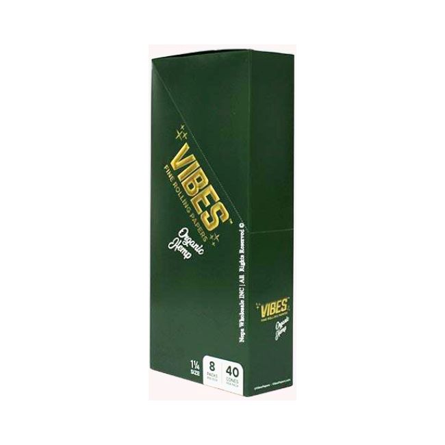 VIBES 1 1/4 CONES (40CONES PER PACK)