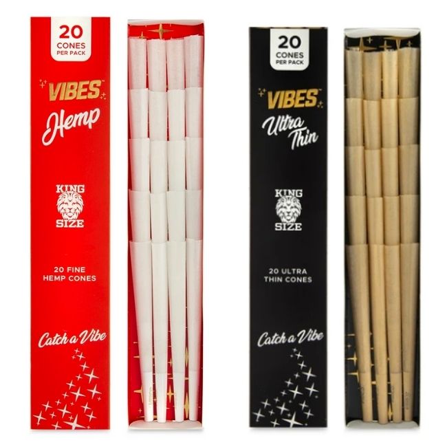 VIBES KING SIZE CONES (20 CONES PER PACK)