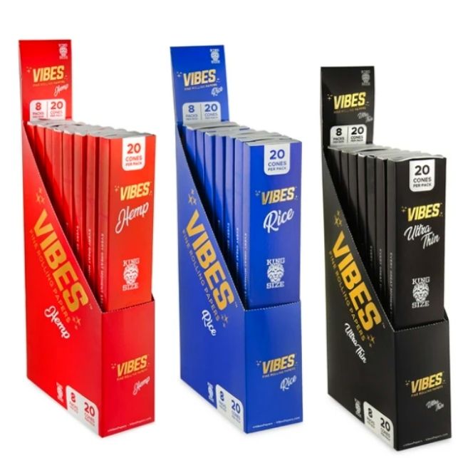VIBES KING SIZE CONES (20 CONES PER PACK)