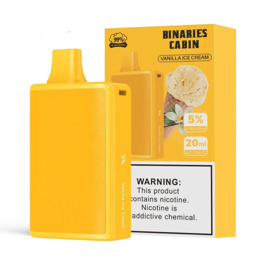 Horizon Binaries Cabin 20ML 10,000 Puffs 650mAh Prefilled Nicotine Salt Rechargeable Disposable Device With Mesh Coil & Leather Design