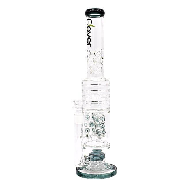 CLOVER 21″ 5MM THICKNESS GLASS WATER PIPE