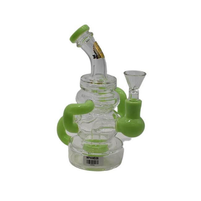 8″ ILLUMINATI GLASS UPTAKE RECYCLER WATER PIPE