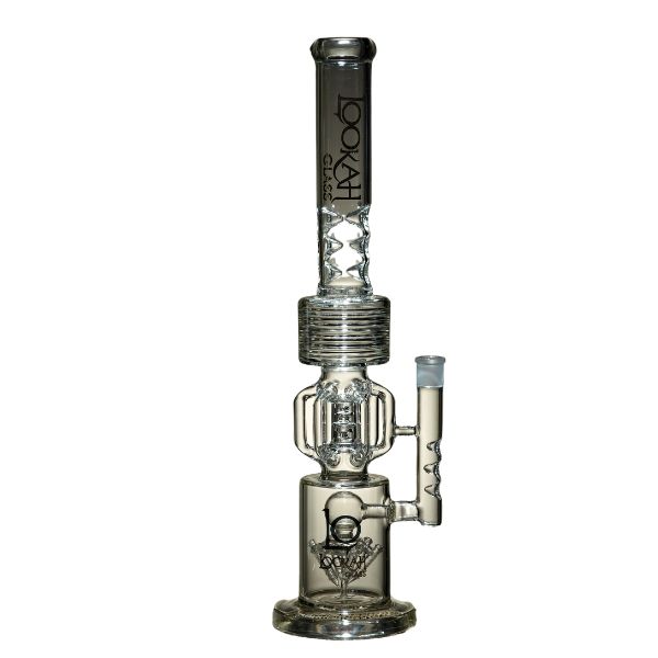 LOOKAH GLASS 18″ HEAVY DUTY WITH ASH CATCHER GLASS WATER PIPE