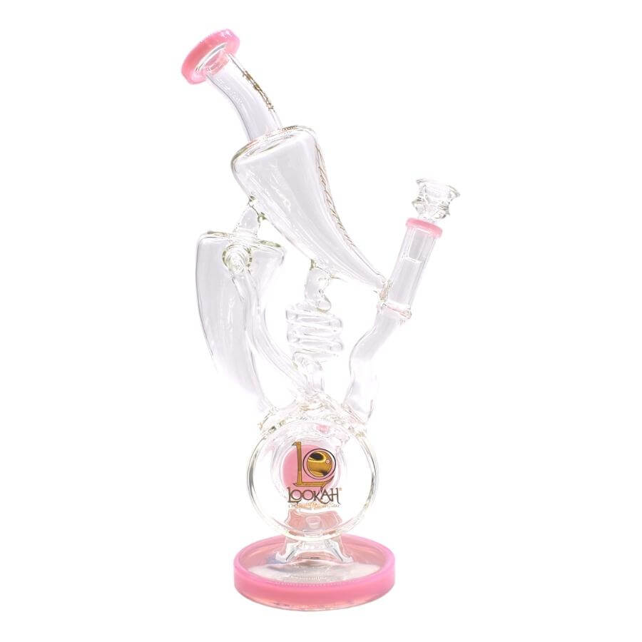 LOOKAH GLASS 16″ RECYCLER WATER PIPE