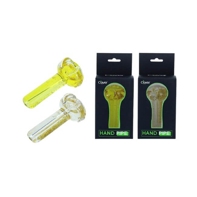 CLOVER GLASS GLYCERIN HIGH QUALITY HAND PIPE