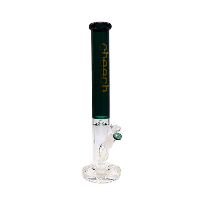 CHEECH GLASS 18″ STRAIGHT TUBE WITH CHEECH LOGO WATER PIPE