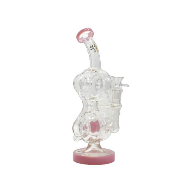 SMOQ 14 INCH DOUBLE TANK PERK DESIGN WATER PIPE