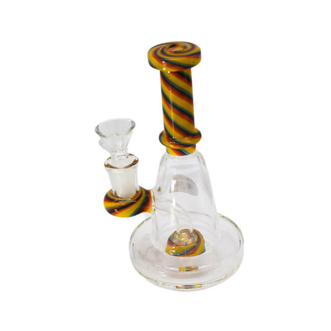 7 INCH COLORFUL PERK DESIGN WATER PIPE