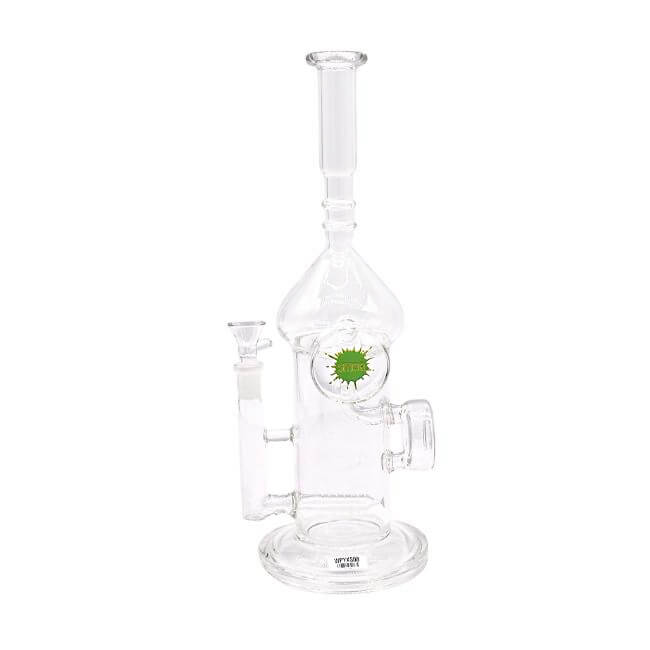 SMOQ GLASS 14″ CLEAR WATER PIPE