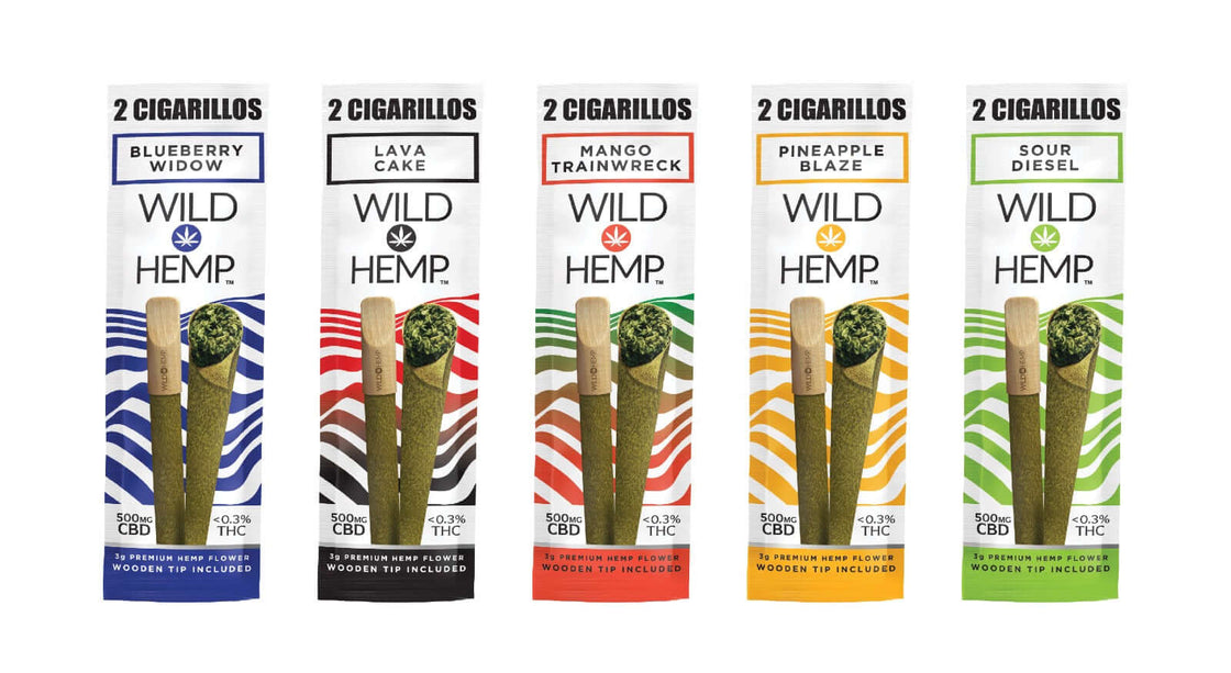 WILD HEMP CIGARILLOS (500MG) WITH TIPS