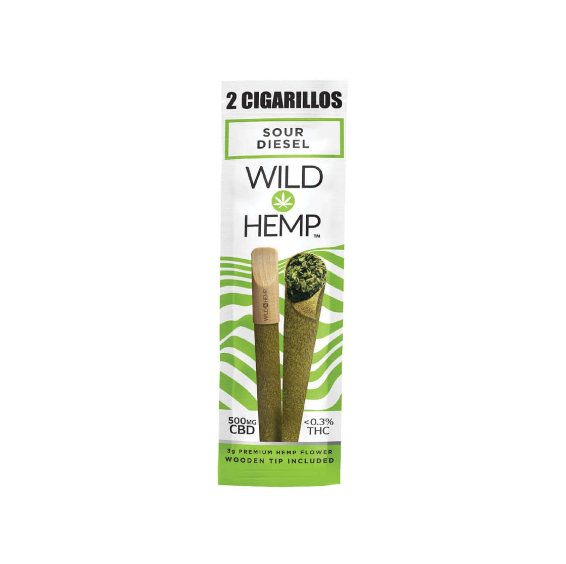 WILD HEMP CIGARILLOS (500MG) WITH TIPS