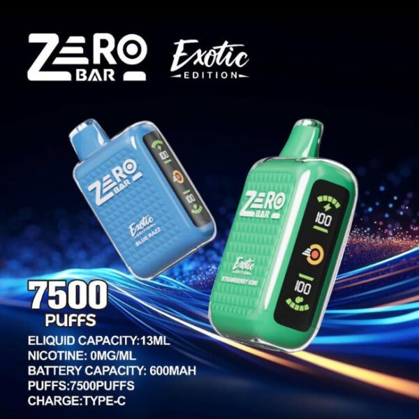 ZERO BAR 0% EXOTIC EDITION DISPO 7.5K PUFFS