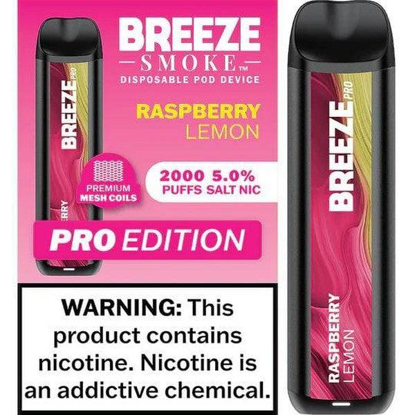 Breeze Smoke Pro Edition 6ML 2000 Puffs 1000mAh Prefilled Synthetic Nicotine Salt Pod Device With Mesh Coil Technology