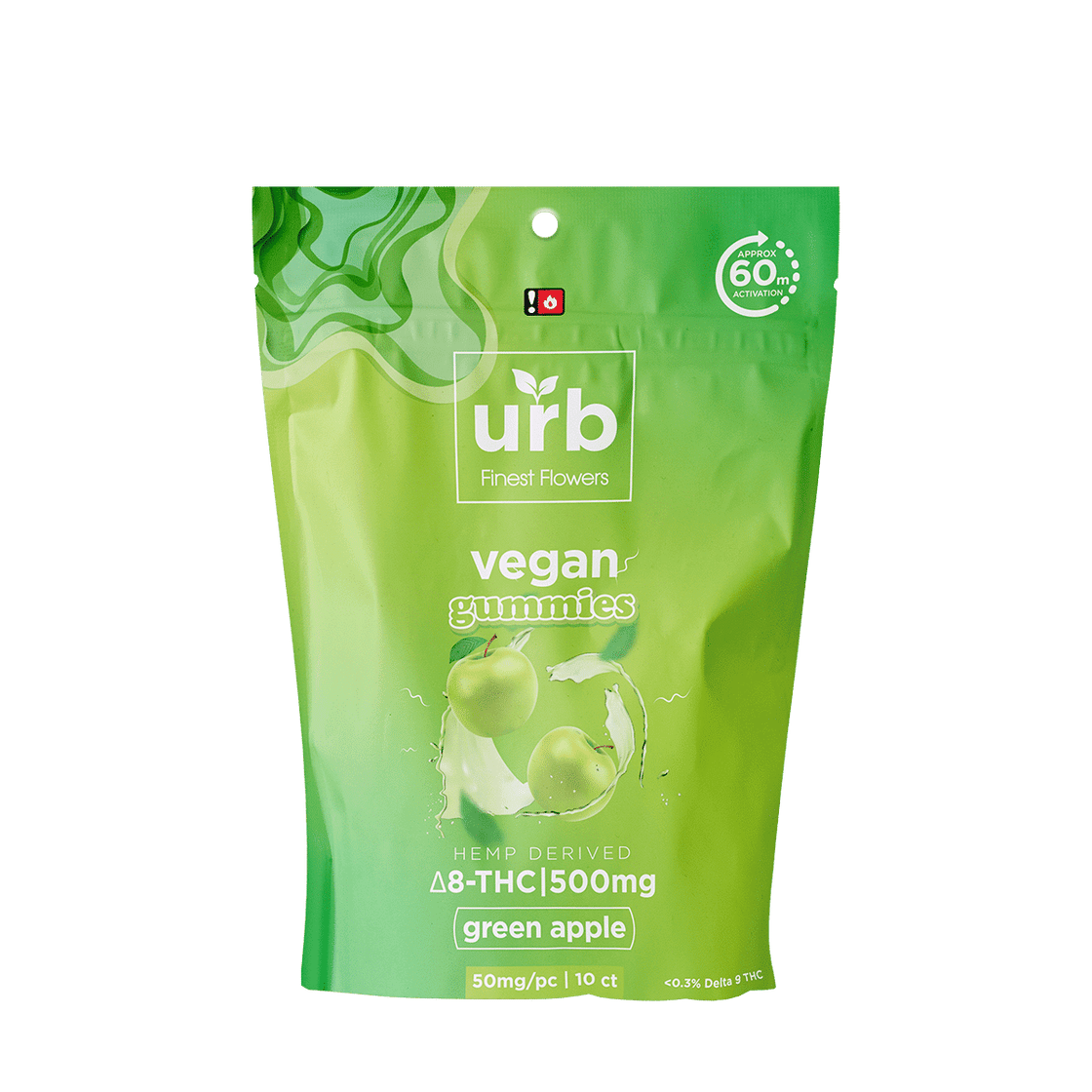 URB DELTA 10 D8 THC (500MG) VEGAN GUMMIES