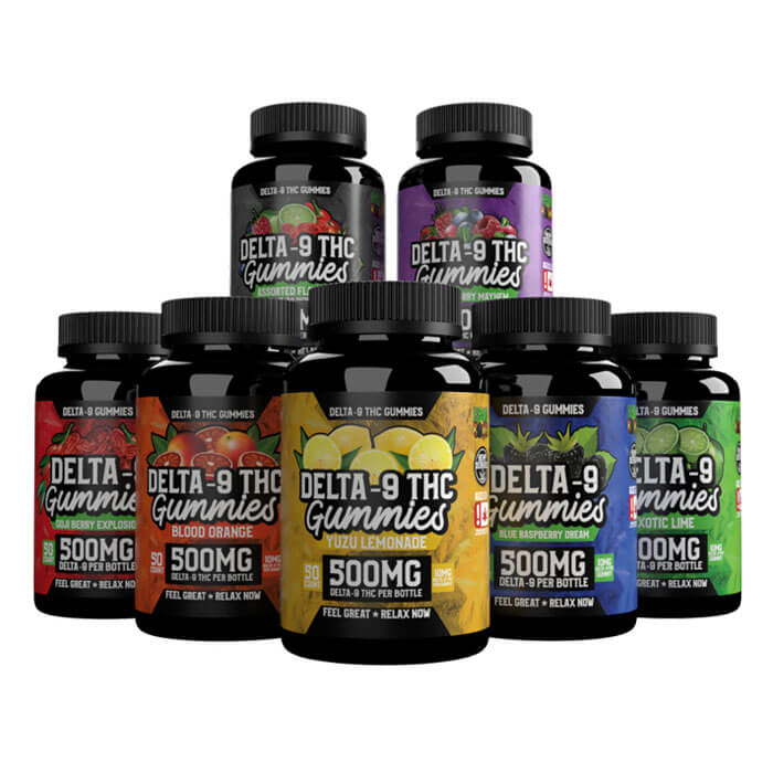 HEMP BOMBS DELTA 9 500MG GUMMIES 50CT JAR