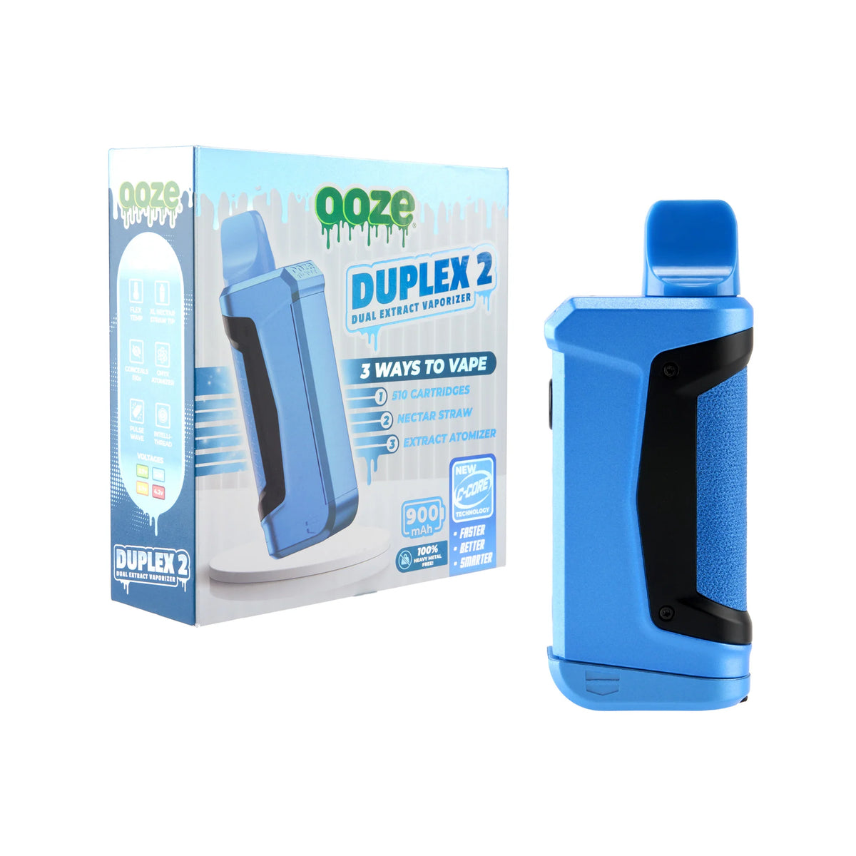 Ooze Duplex 2 900mAh Dual Extract Vaporizer With C-Core Technology