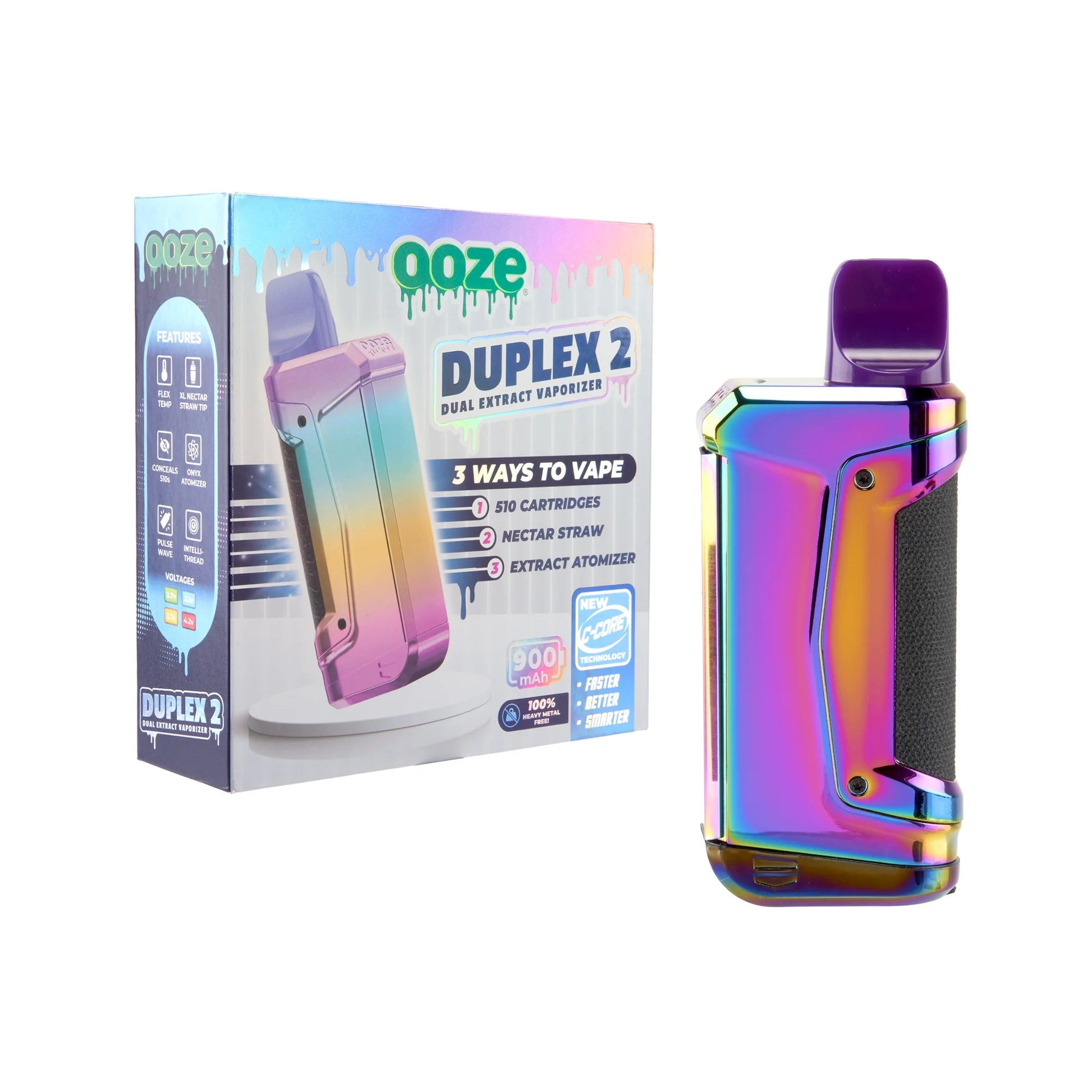 Ooze Duplex 2 900mAh Dual Extract Vaporizer With C-Core Technology