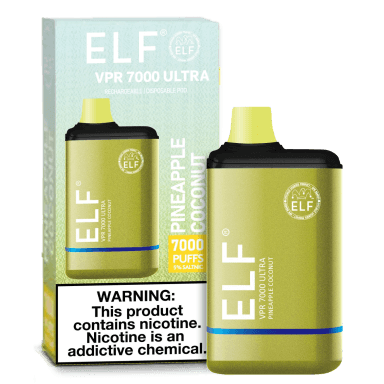 ELF VPR ULTRA 11ML 7000 Puffs 700mAh Prefilled Nicotine Salt Rechargeable Disposable Pod Device