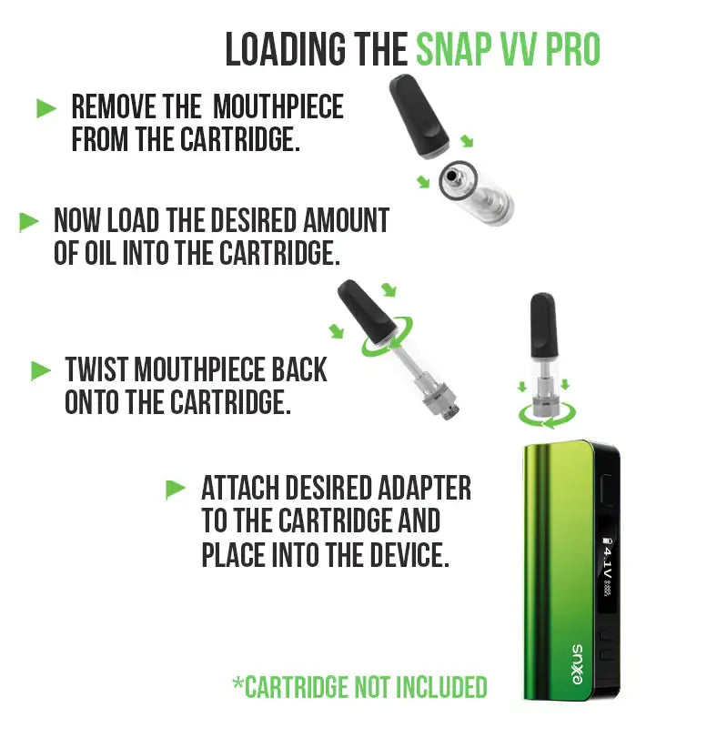 EXXUS SNAP (VV) PRO VARIABLE CARTRIDGE VAPORIZER