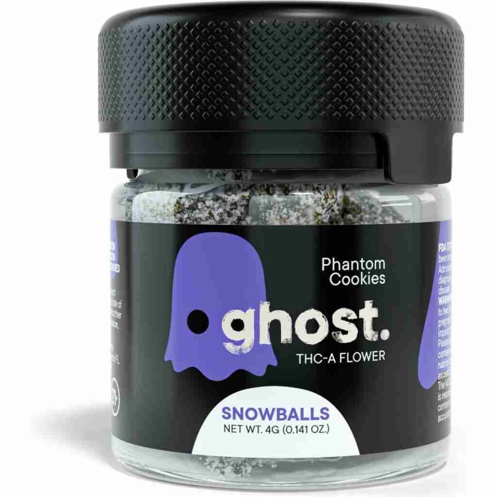 GHOST THC-A SNOW BALLS FLOWER 4 GRAM JAR
