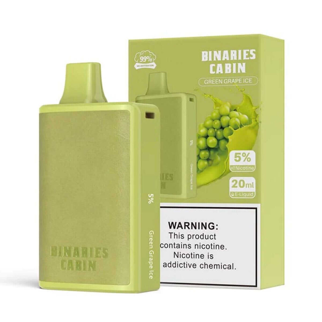 Horizon Binaries Cabin 20ML 10,000 Puffs 650mAh Prefilled 3% Nicotine Salt Rechargeable Disposable Device With Mesh Coil & Leather Design