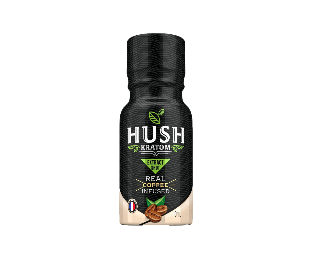 HUSH KRATOM EXTRACT COFFEE INFUSED TINCTURE 10ML SHOT